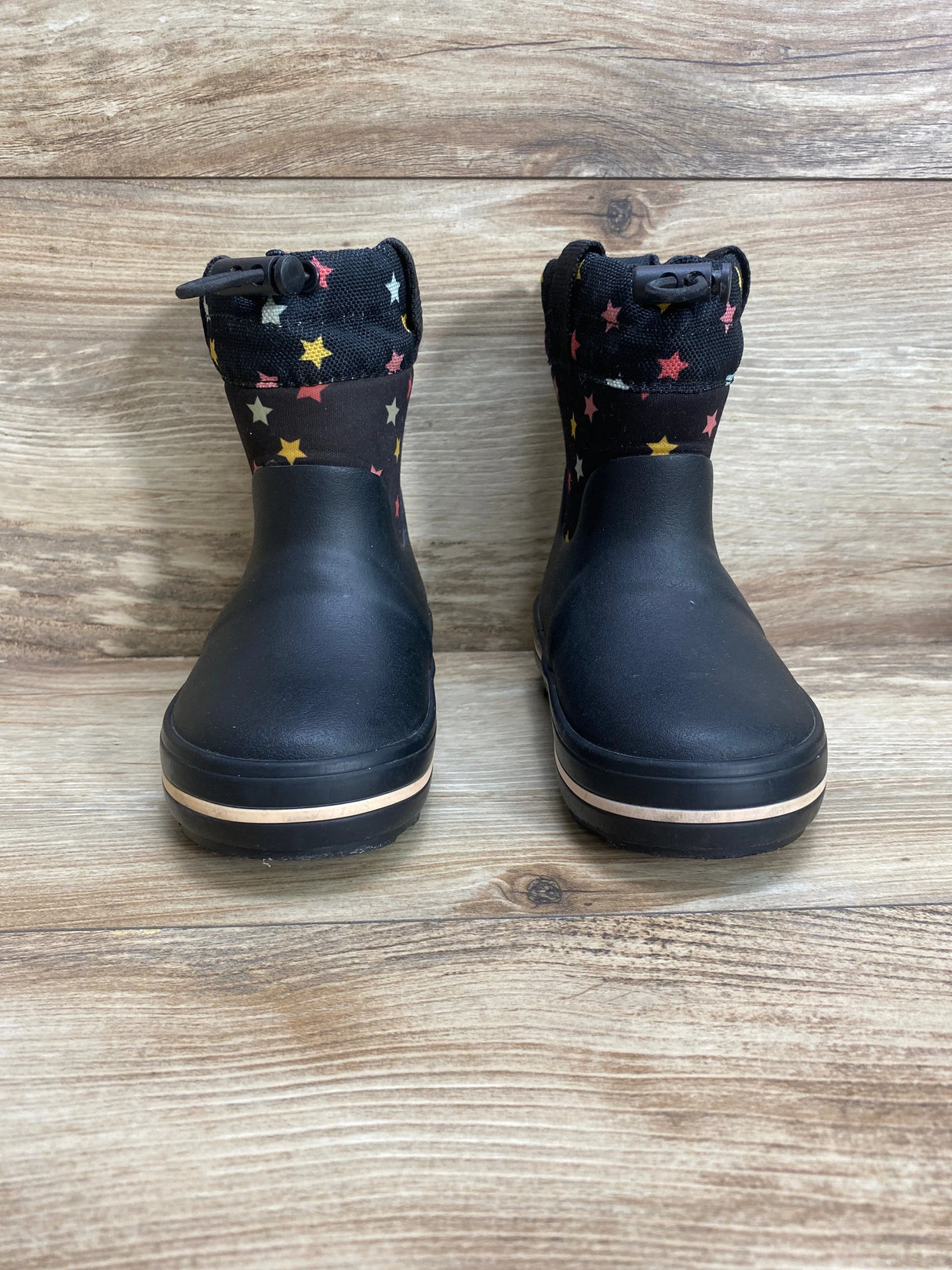 Cat & Jack Star Snow Boots Black Sz6c