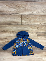 Colombia Full Zip Patterned Fleece Hoodie Blue sz 12-18m
