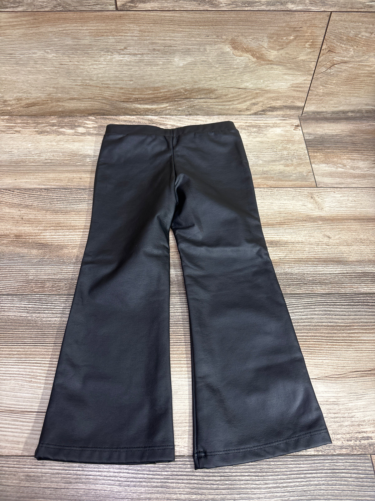 H&M Faux Leather Bootcut Pants Black sz 2T