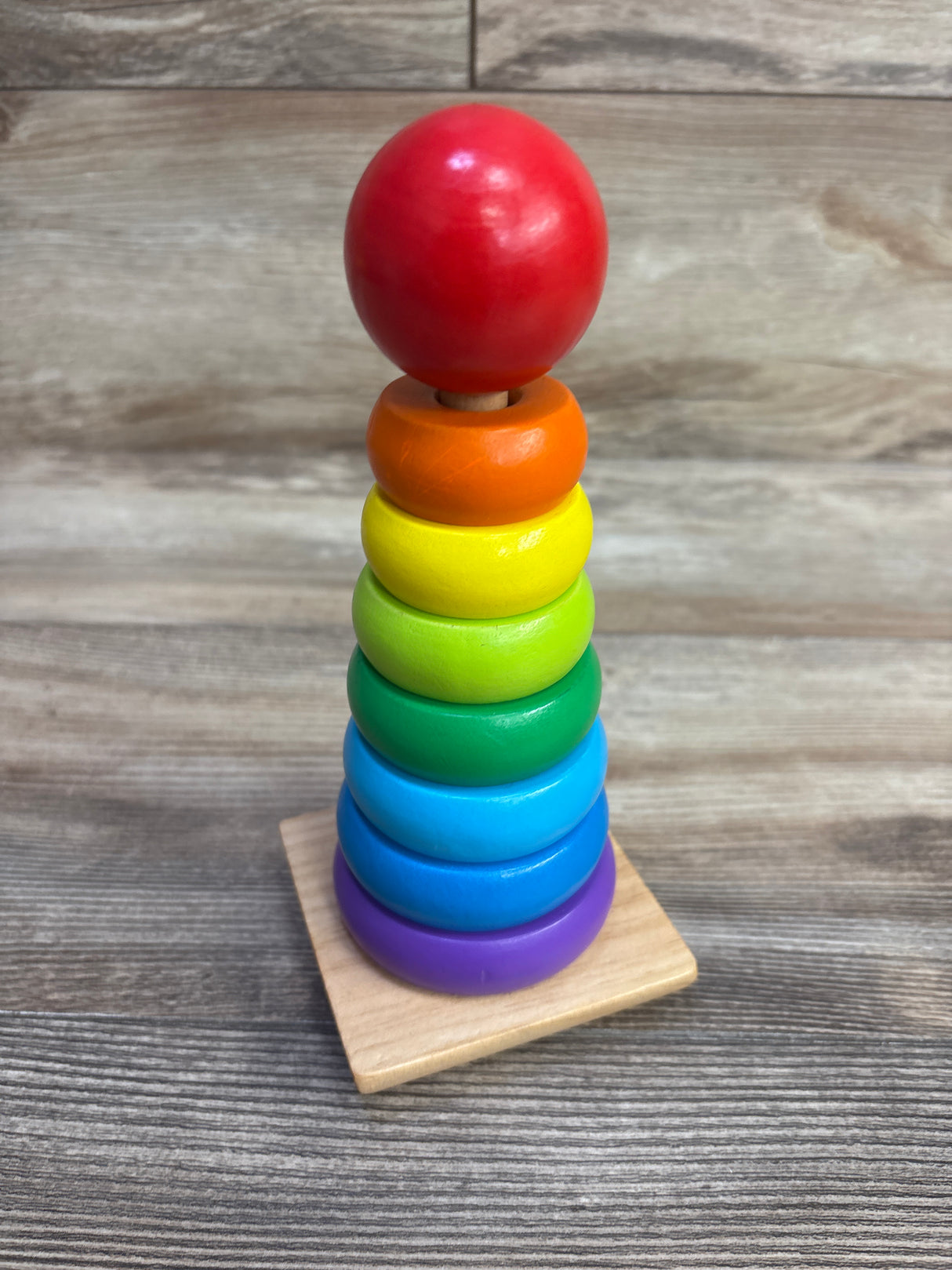 Melissa & Doug Wooden Rainbow Stacker 18m+