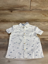 NEW Oshkosh Button-Up Shirt White sz 4T