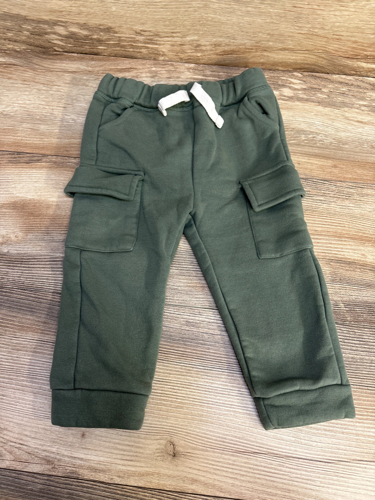 Ever & Ever Drawstring Cargo Sweatpants Green sz 24m - Me n Mommy To Be