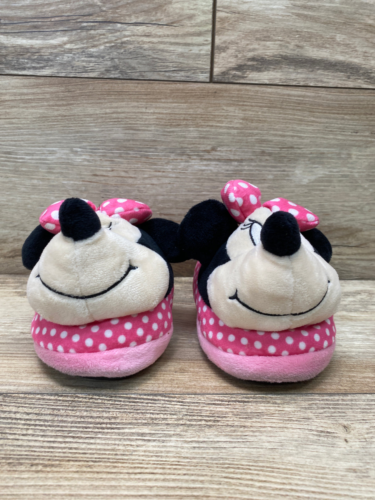 Disney Minnie Mouse Slippers Pink Sz 9c/10c