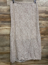 Maternity Leopard Print Skirt White sz Small