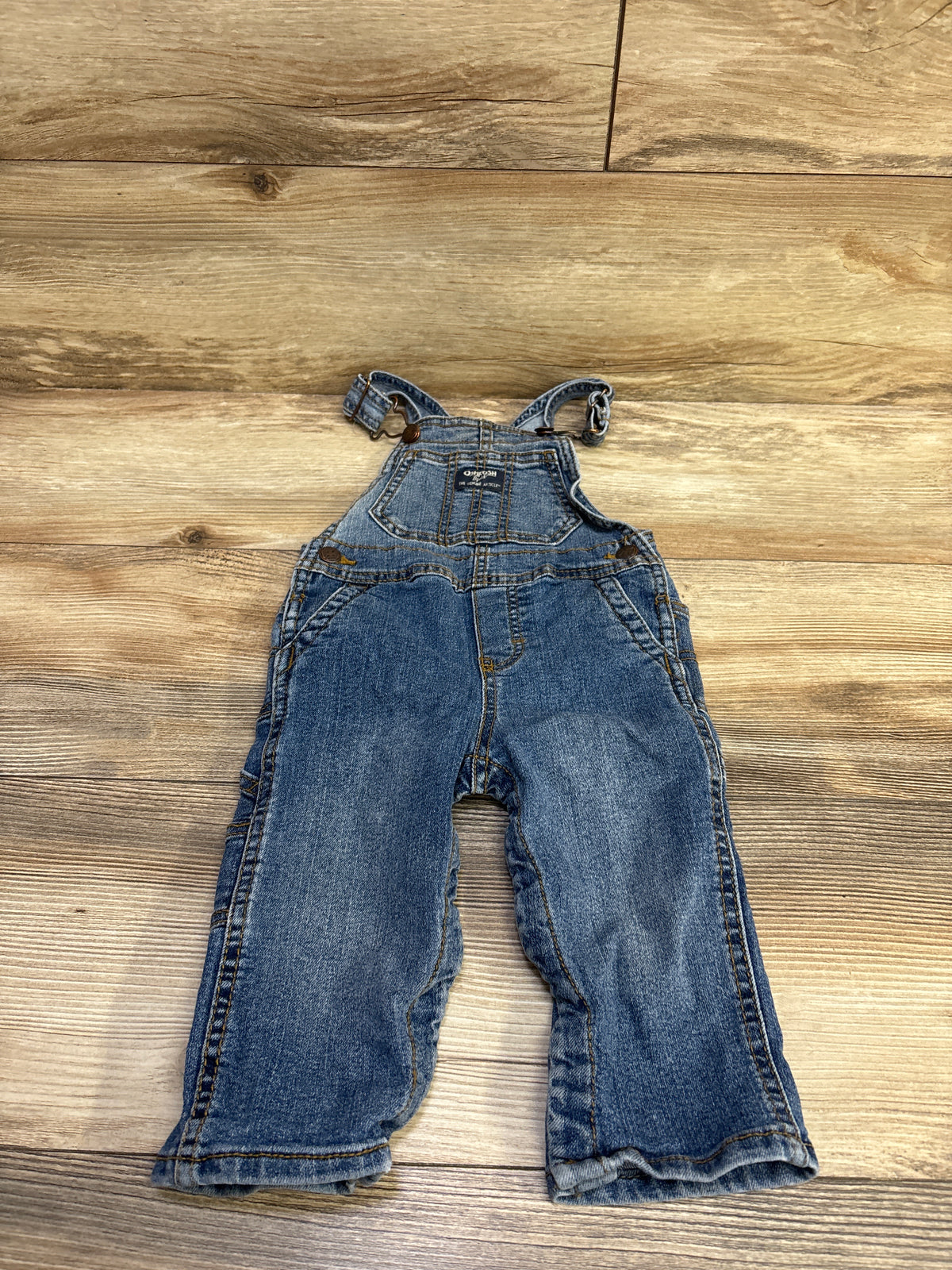 OshKosh Denim Overalls Blue sz 12m