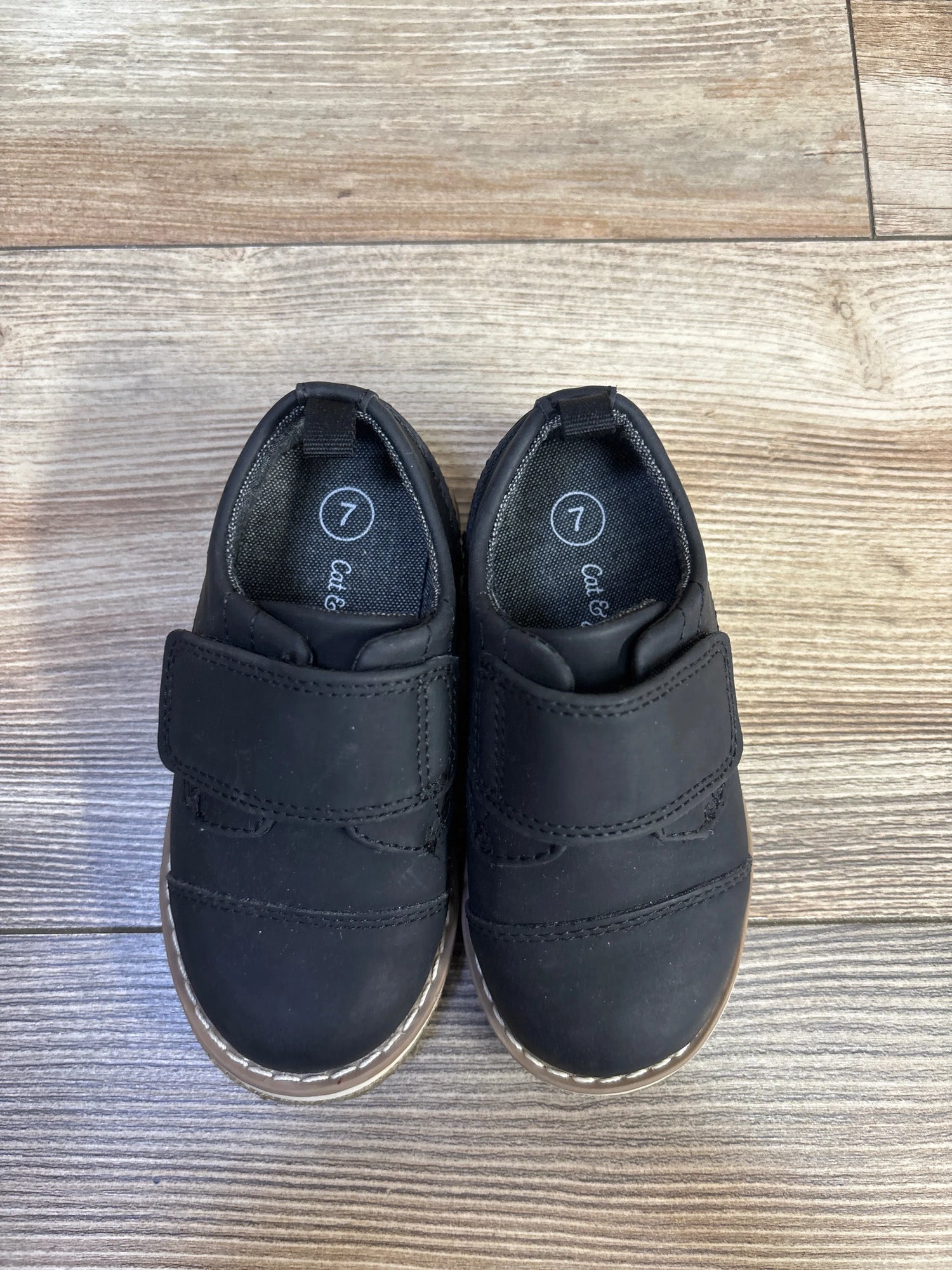 Cat & Jack Adonis Derby Shoes Black sz 7c