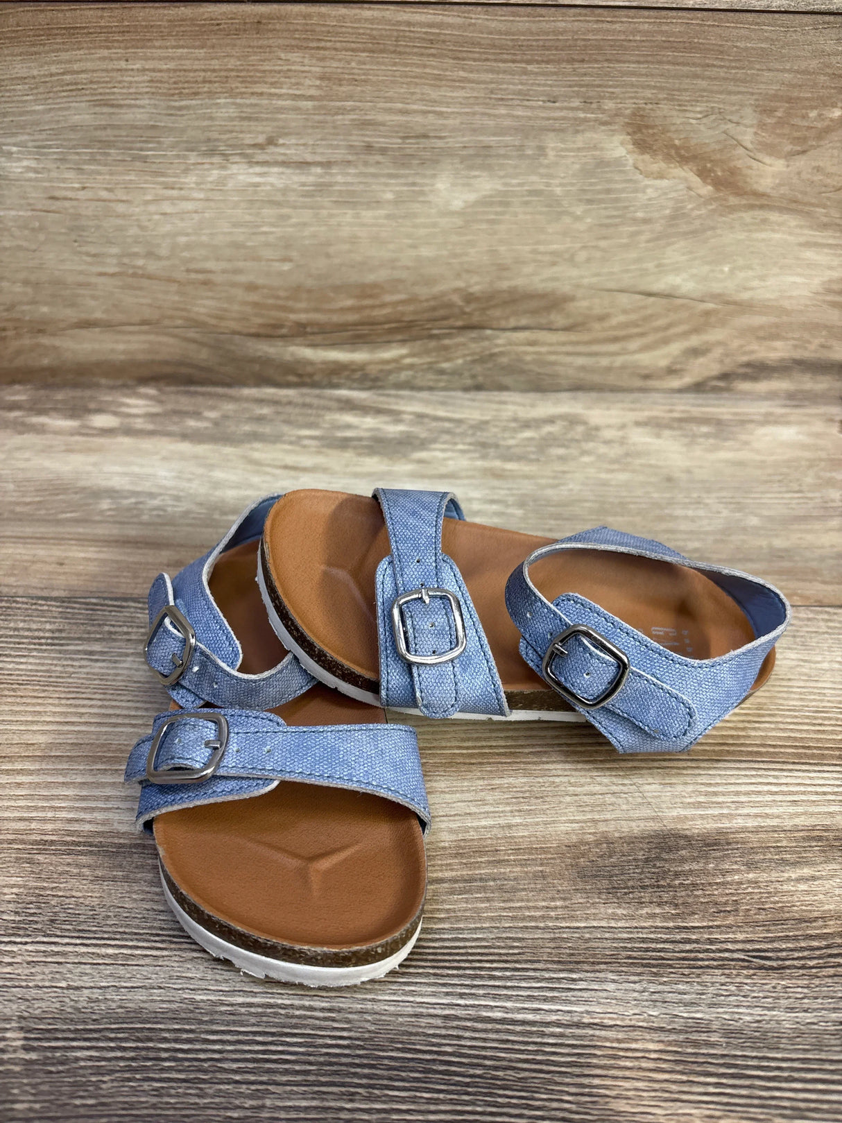 Baby Gap Buckle Denim Sandals Blue sz 9-10c