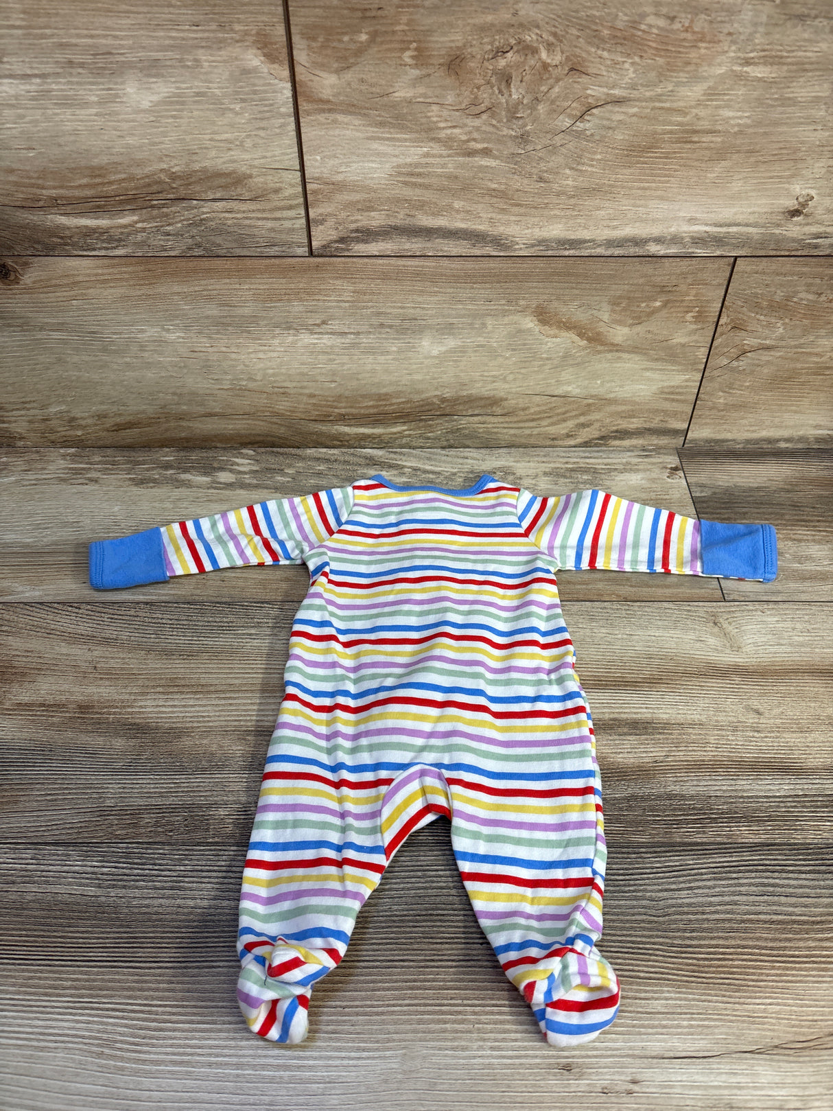 Wonder Nation Striped Sleeper White sz Newborn