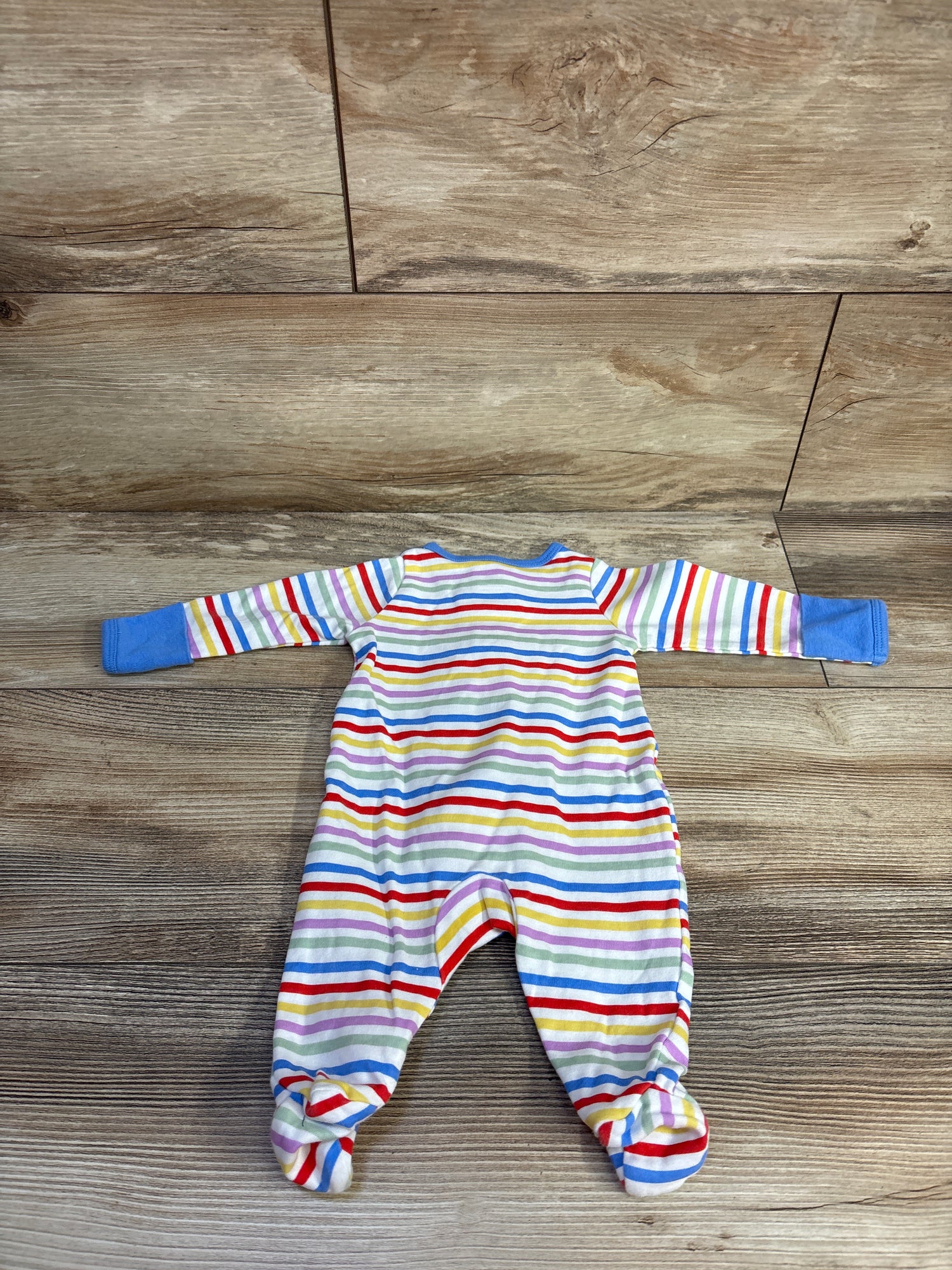 Wonder Nation Striped Sleeper White sz Newborn