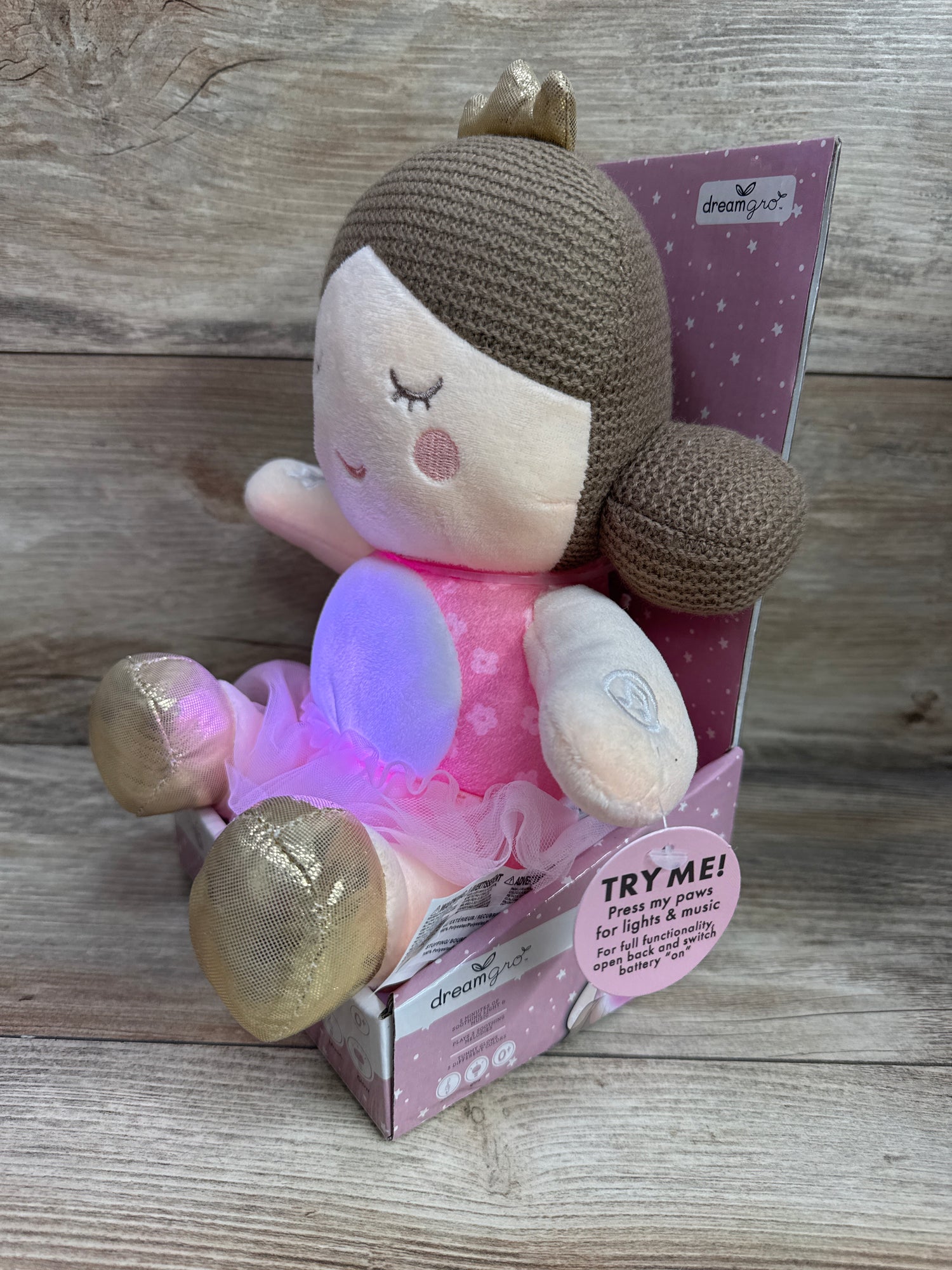 NEW DreamGro Light & Lullaby Soother - Princess