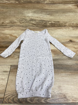 First Impressions Star Print Sleep Gown Grey sz 0-3m
