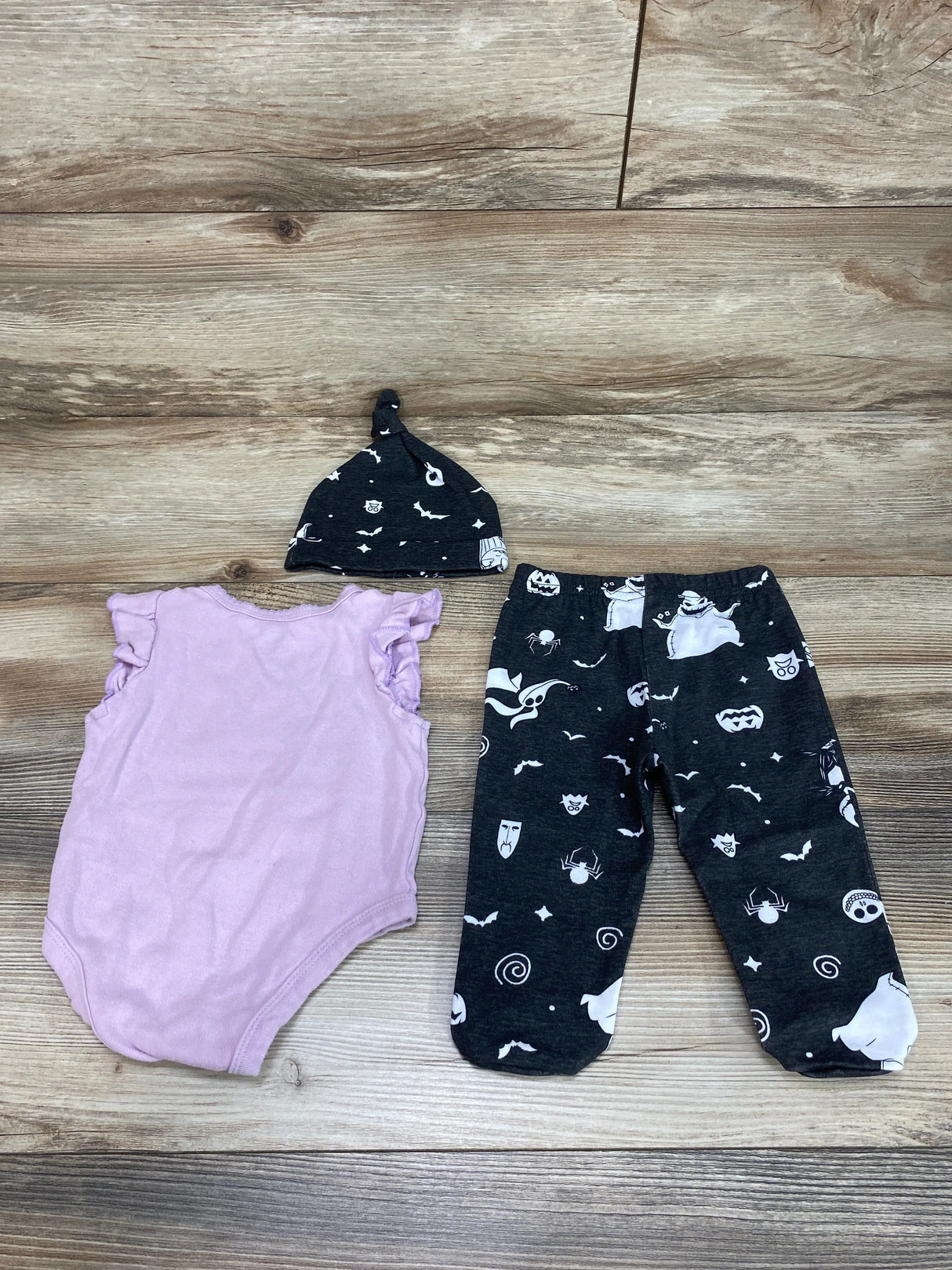 Disney The Nightmare Before Christmas 3pc Bodysuit Set Purple sz 0-3m - Me n Mommy To Be