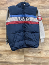 Levi's 2fer Puffer Jacket Blue sz 5-6T