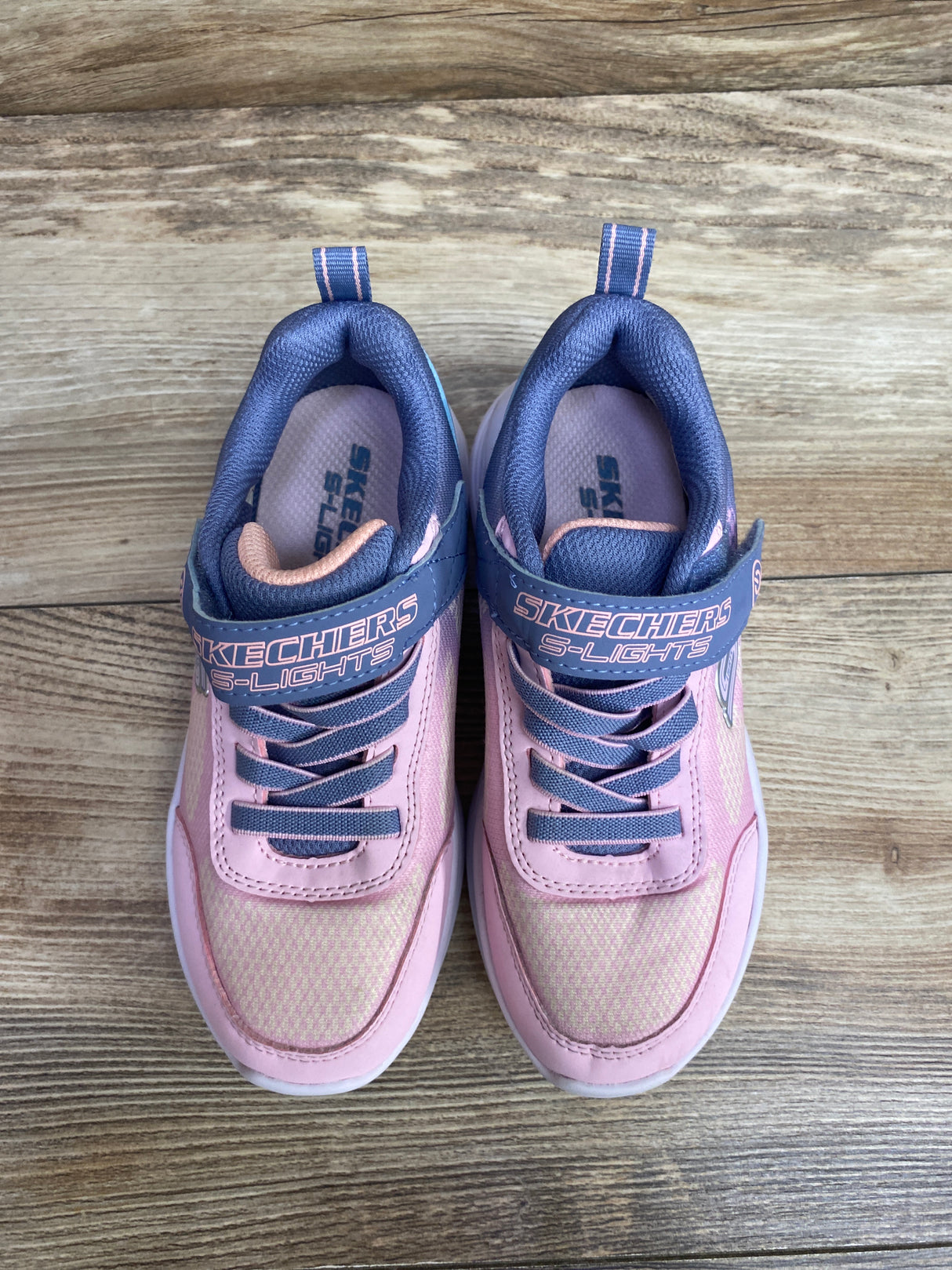Skechers S-Lights Sola Glow Ombre Deluxe Sneakers Pink sz 11.5c