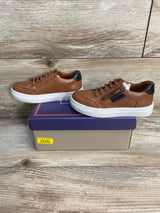 NEW Flag Ltd. Cameron Leather Zip Oxford Sneakers Tan sz 9c