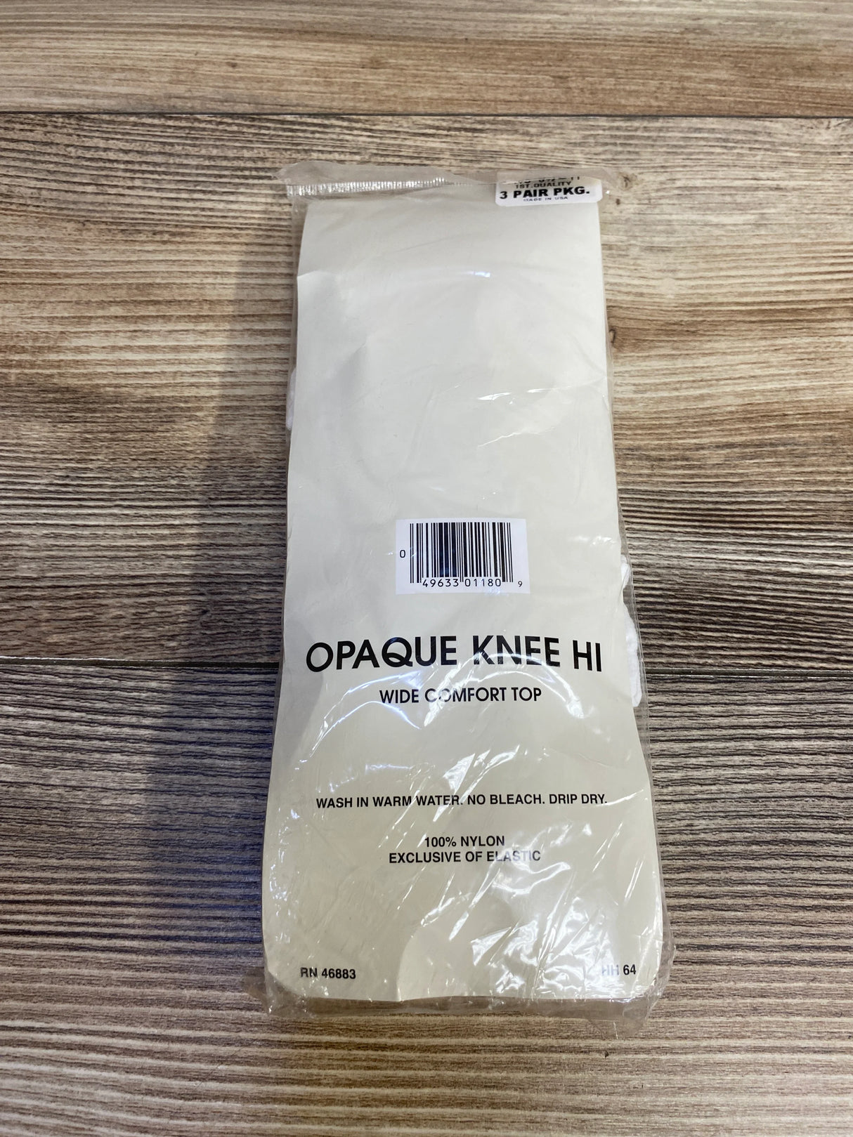 NEW Opaque Knee Hi Tights, White 3pk