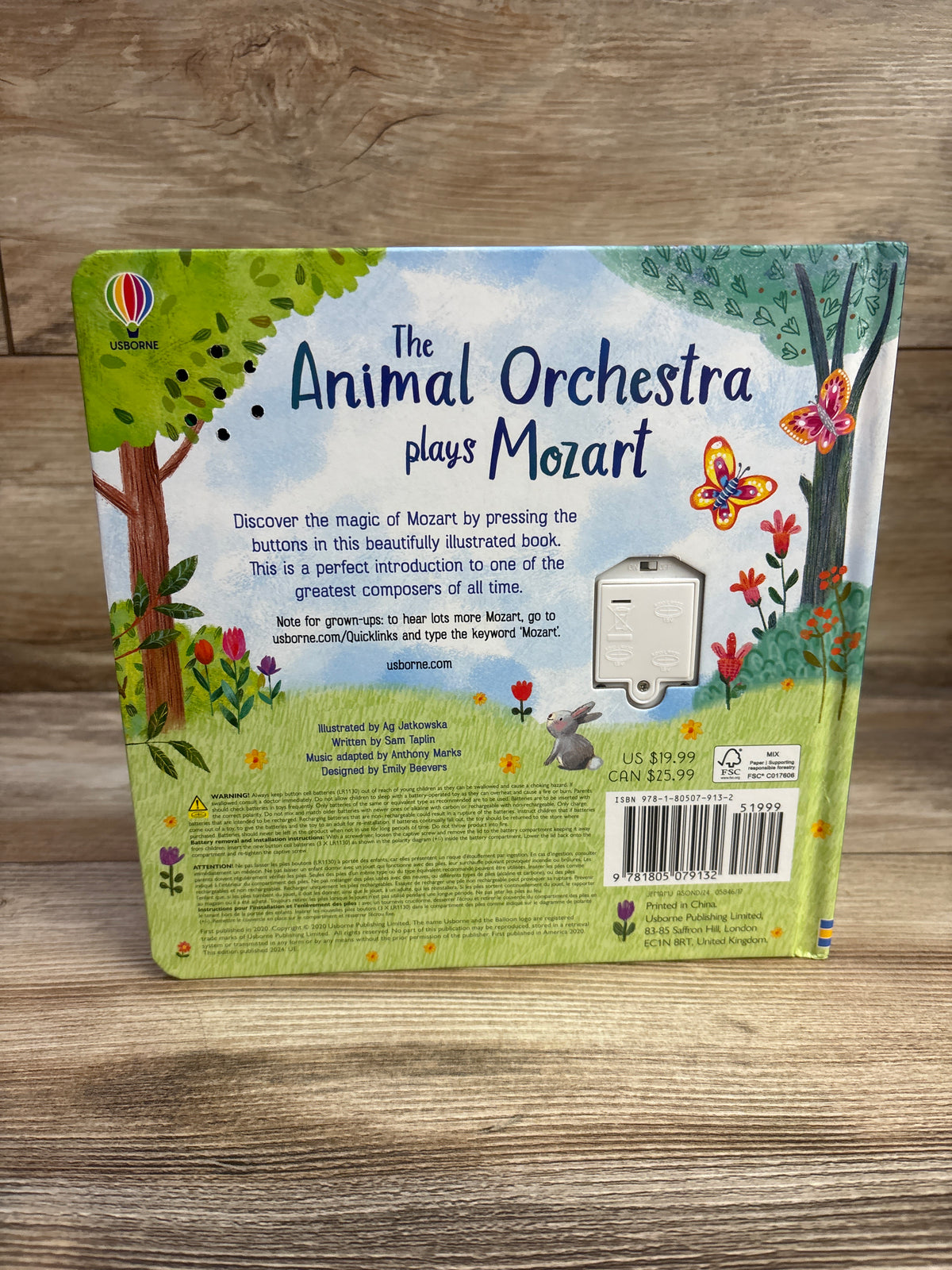 The Animal Orchestra Plays Mozart Interactive Sound Board Book