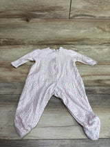 Little Me Smocked Footed Coverall White sz 6m