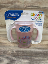 NEW Dr. Brown's Milestones Cheers360 Spoutless Transition Cup Pink 7oz