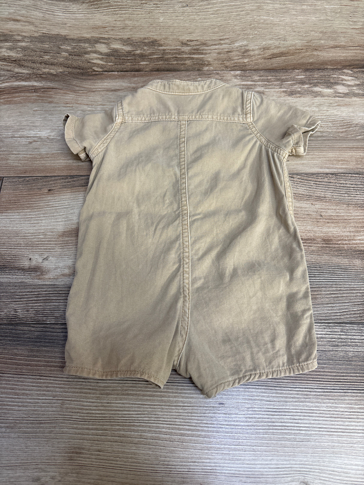 Baby Gap Pocket Shorty Romper in Wicker Tan sz 0-3m