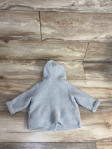 Baby Gap Chunky Knit Bear Garter Cardigan Grey sz 6-12m