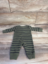 Just One You Waffle Knit Henley Coverall Green sz 3m