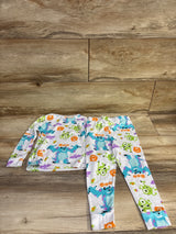 Disney 2pc Monster's Inc Halloween Pajama Set White sz 3T