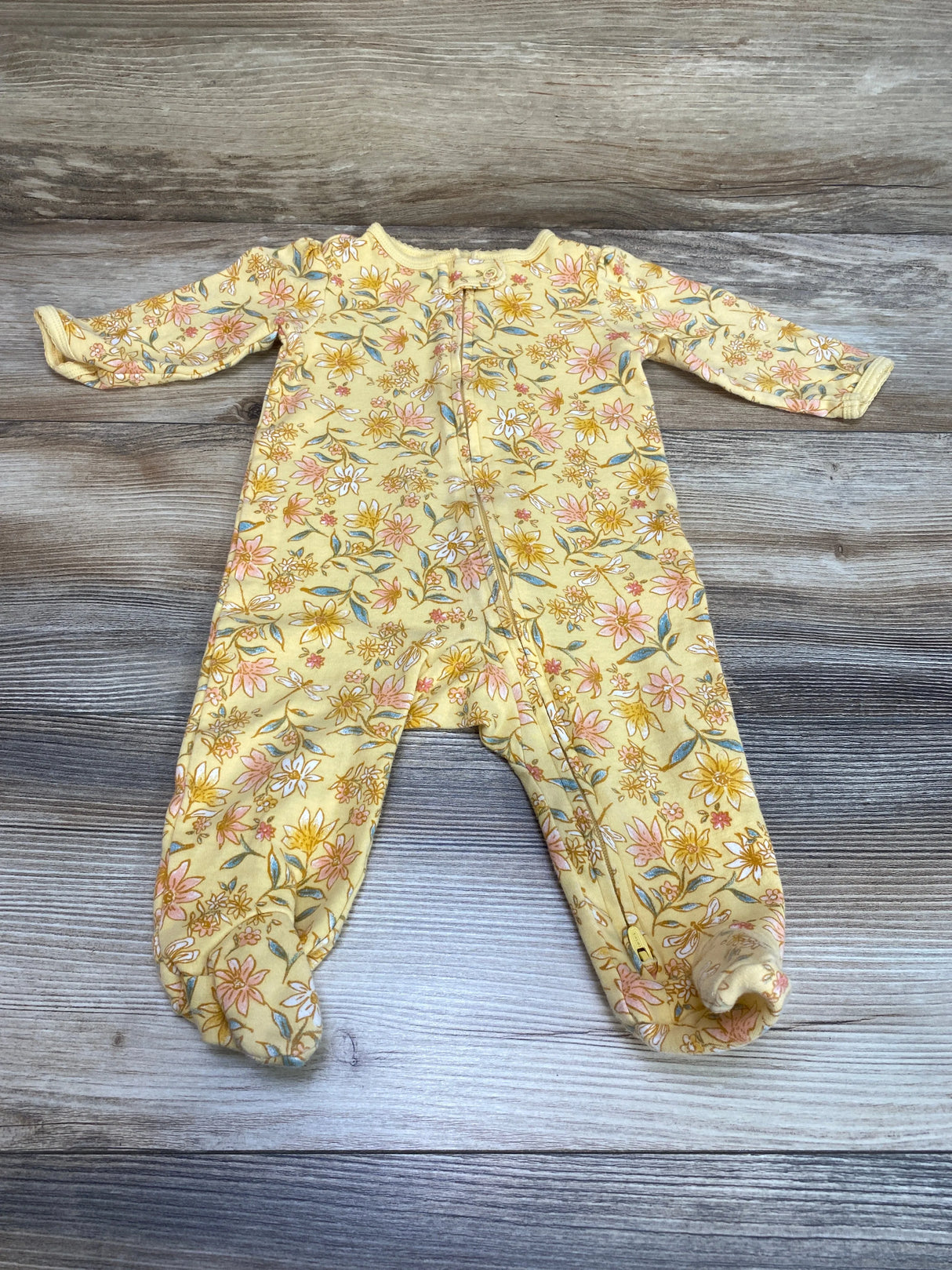 Carter's Floral Sleeper Yellow sz 6m