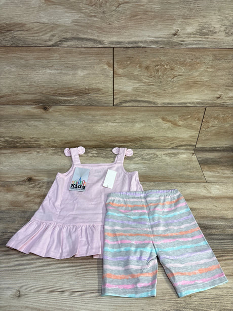NEW Kids Headquarters 2pc Unicorn Tank & Biker Shorts Pink sz 4T - Me n Mommy To Be