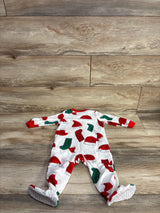 Carter's Santa Hat Blanket Sleeper White sz 12m