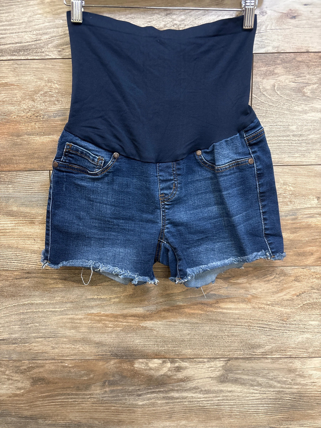 Haute Mama Maternity Jean Shorts Blue sz Small