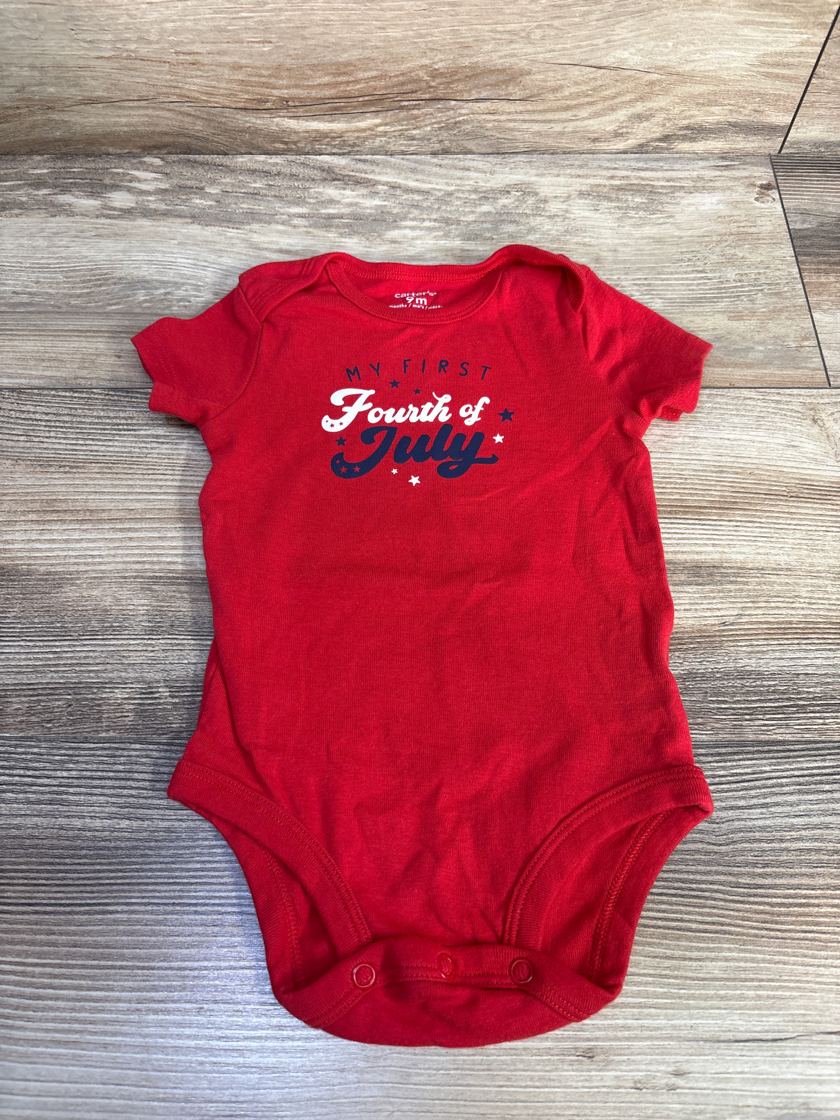 Carter's Fourth Of July Bodysuit Red sz 9m
