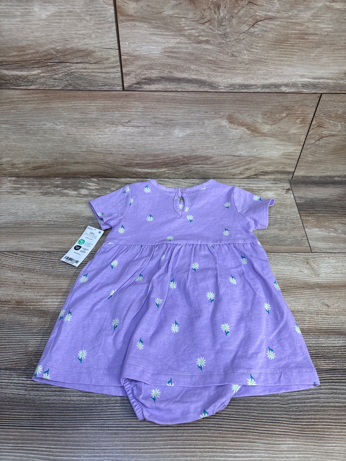 NEW Carter's Floral Bodysuit Dress Purple sz 12m