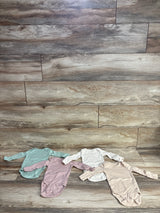 Small Story 4pk Long Sleeve Bodysuit Set Beige sz 0-3m