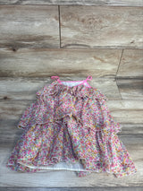 H&M Floral Layered Dress Pink sz 3-4T