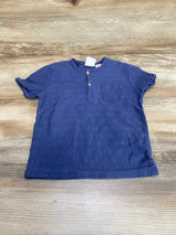 Zara Henley Pocket Shirt Blue sz 2-3T