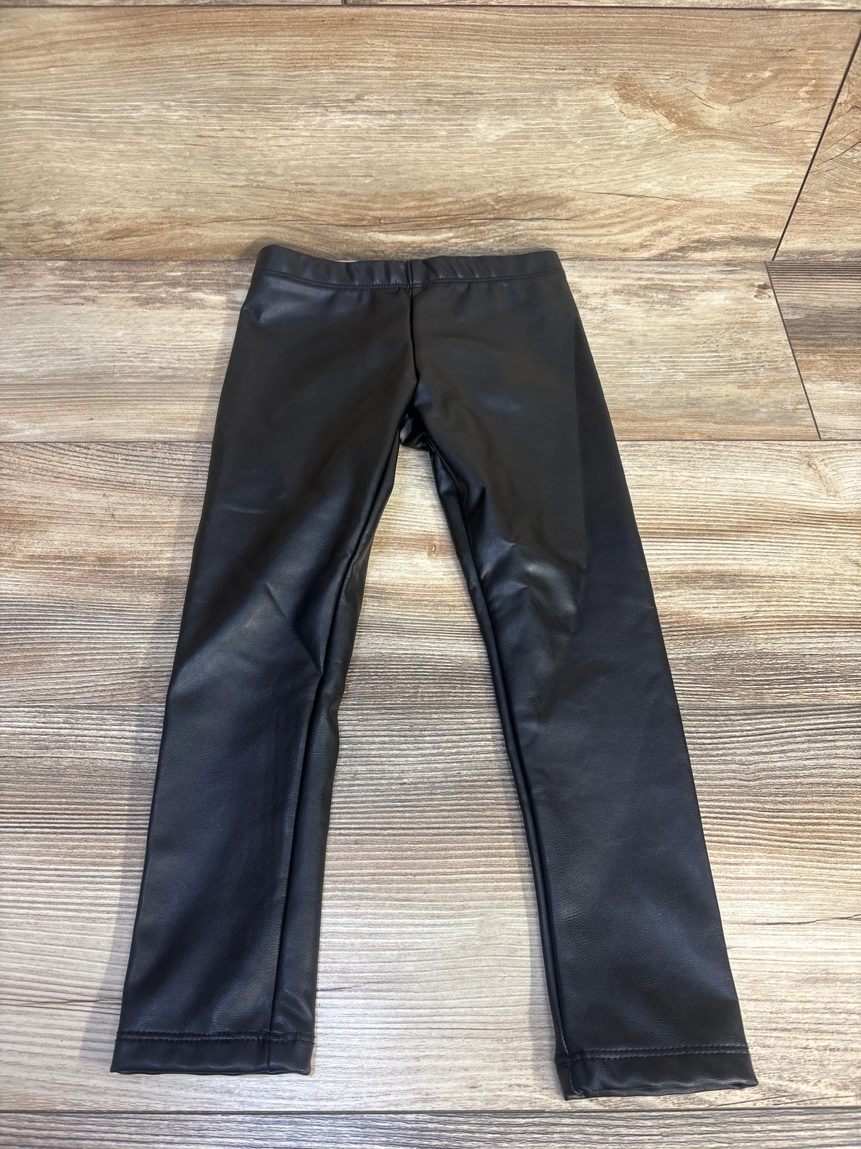 H&M Faux Leather Leggings Black sz 4T