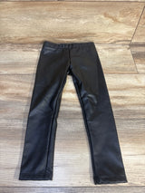 H&M Faux Leather Leggings Black sz 4T