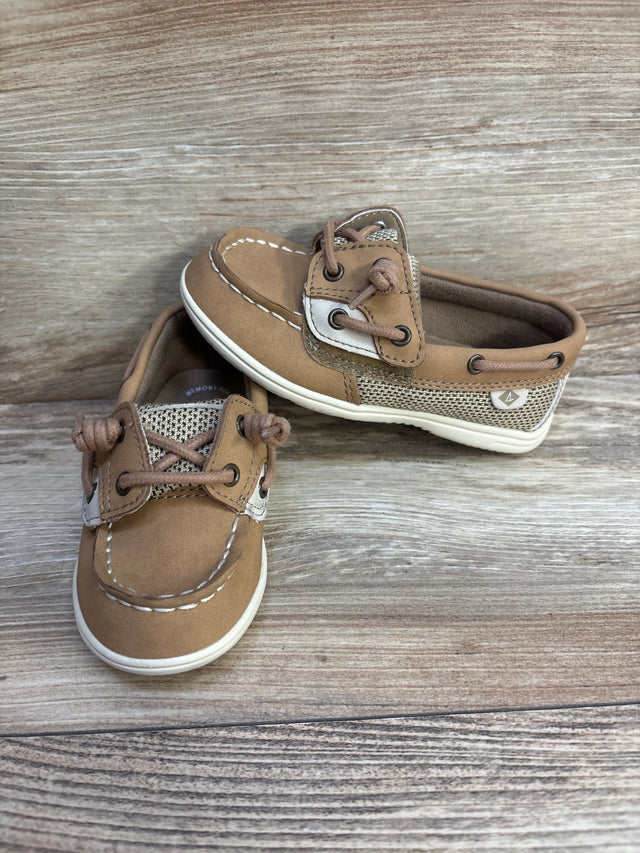 Sperry Shoresider Junior Boat Shoes Tan sz 9c - Me n Mommy To Be