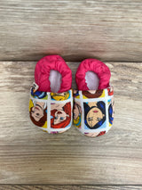 Handmade Baby Soft Sole Moccasins Disney Princess Sz 0-6