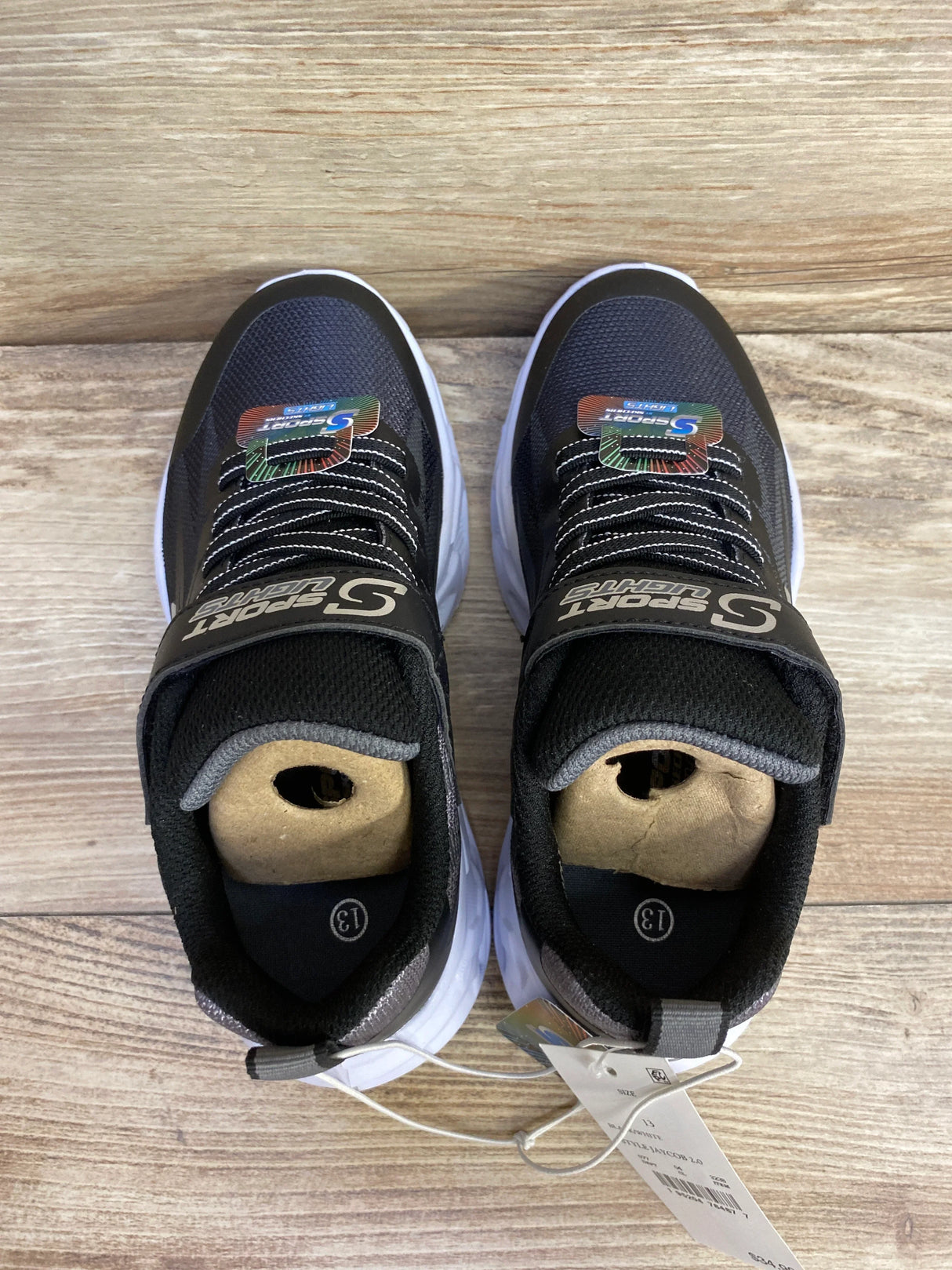NEW Skechers Jaycob 2.0 Boys' Light-Up Sneakers Black sz 13c