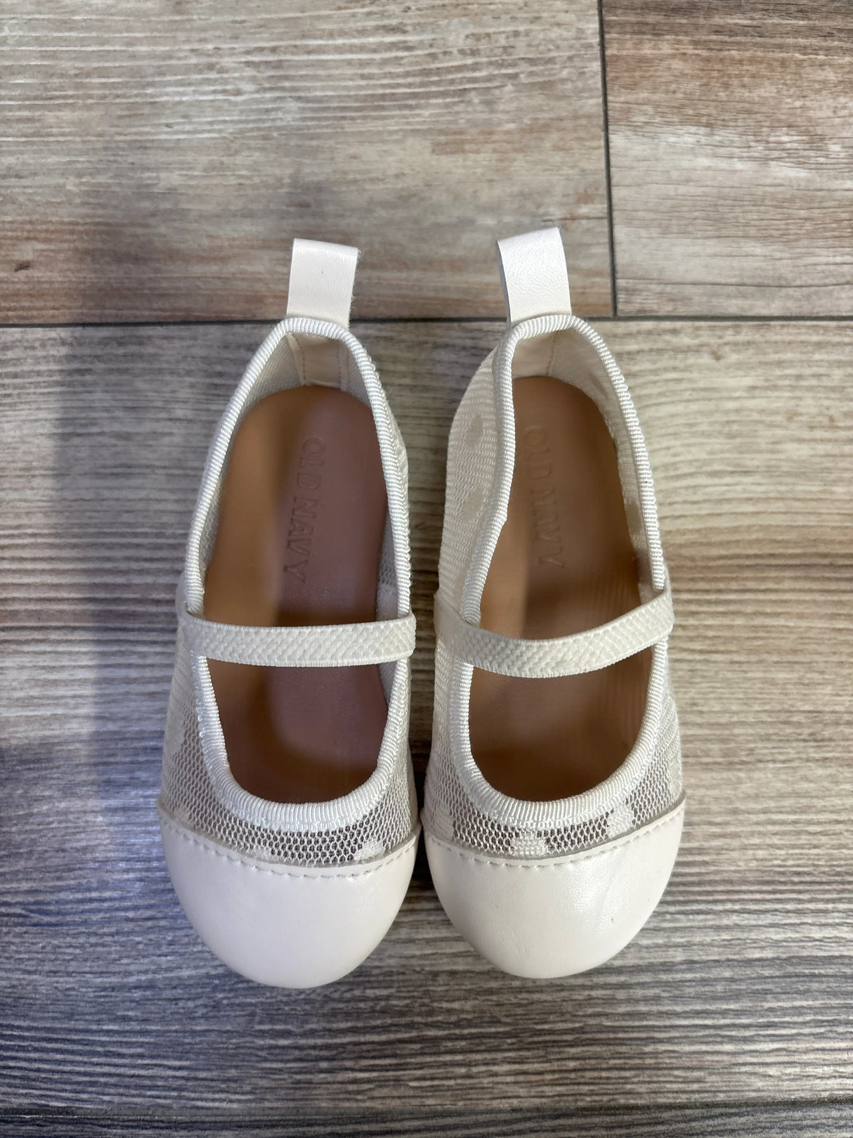 Old Navy Mesh Ballet Flats White sz 5c