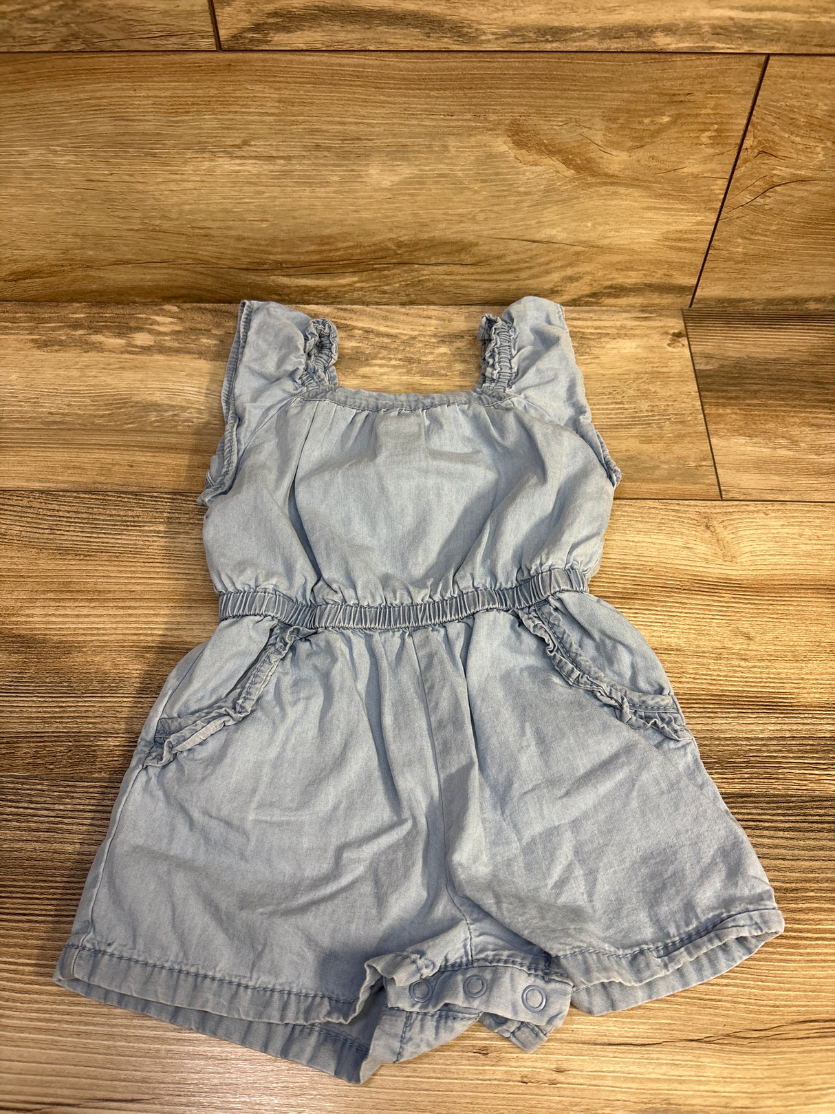 Cat & Jack Chambray Romper Blue sz 2T