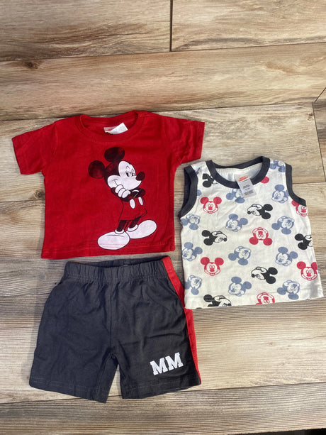 Disney Junior Mickey Mouse 3pc T-Shirt, Tank Top & Shorts Set Red sz 12m - Me n Mommy To Be