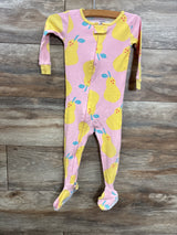 Carter's Pear Print Sleeper Pink sz 18m