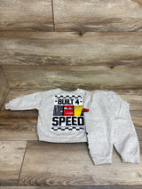 Disney Pixar Cars 2pc Pullover Sweatshirt & Pants Set Grey sz 2T
