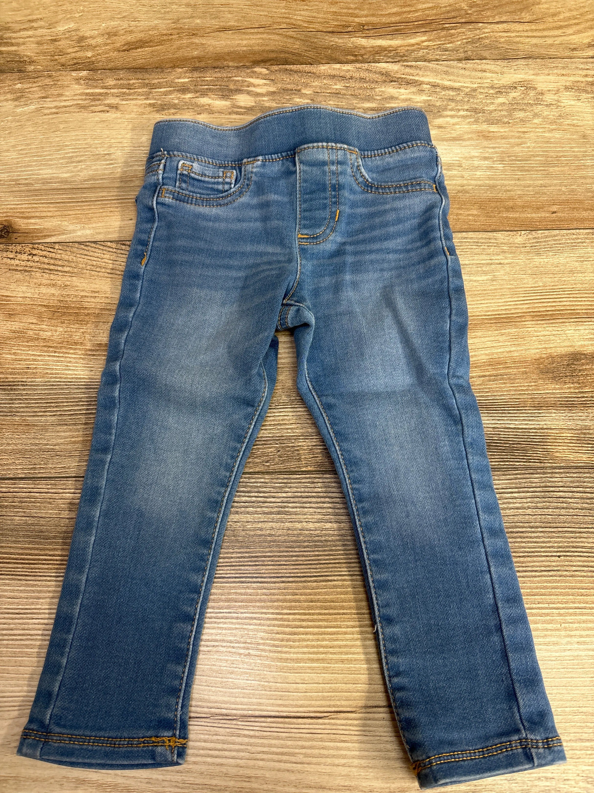 Jumping Beans Chambray Pull On Pants Blue sz 2T