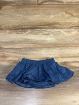 Chambray Skirted Bloomers Blue sz 12-18m