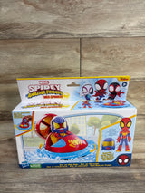 NEW Spidey & His Amazing Friends Web-Spinners Hover Spinner Vehicle & Action Figure