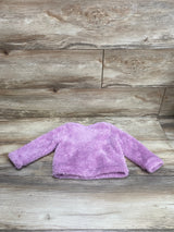 Children's Place Sequin Butterfly Plush Sweatshirt Purple sz 18-24m